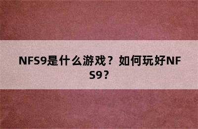 NFS9是什么游戏？如何玩好NFS9？