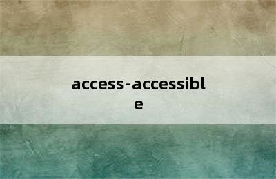 access-accessible