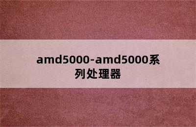 amd5000-amd5000系列处理器