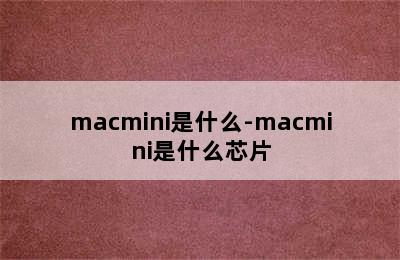 macmini是什么-macmini是什么芯片