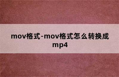 mov格式-mov格式怎么转换成mp4