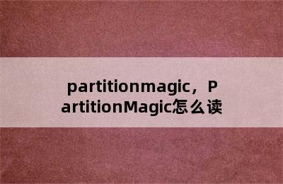 partitionmagic，PartitionMagic怎么读
