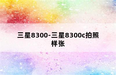 三星8300-三星8300c拍照样张