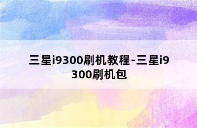 三星i9300刷机教程-三星i9300刷机包