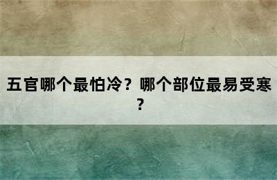 五官哪个最怕冷？哪个部位最易受寒？