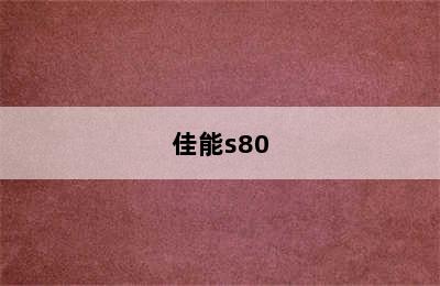 佳能s80