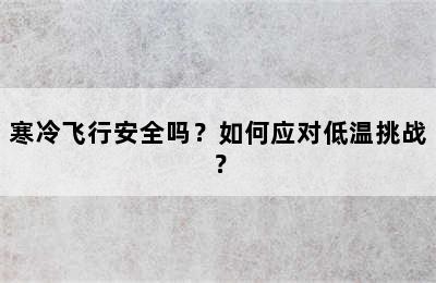 寒冷飞行安全吗？如何应对低温挑战？