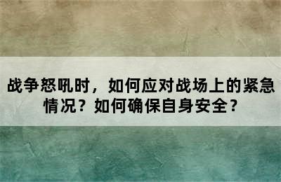 战争怒吼时，如何应对战场上的紧急情况？如何确保自身安全？