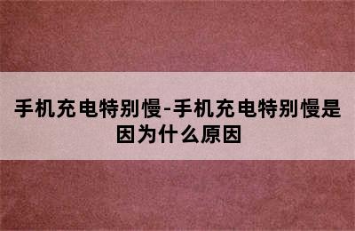 手机充电特别慢-手机充电特别慢是因为什么原因