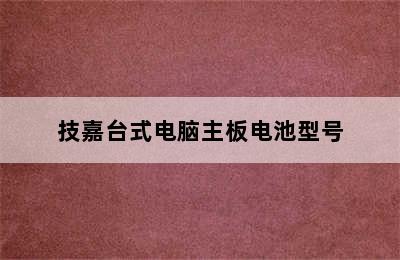 技嘉台式电脑主板电池型号