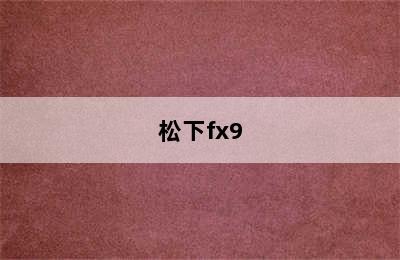 松下fx9