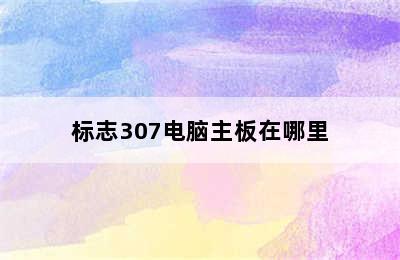 标志307电脑主板在哪里