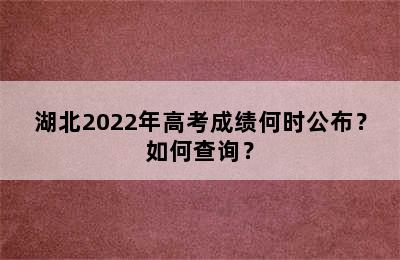 湖北2022年高考成绩何时公布？如何查询？