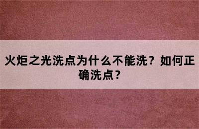 火炬之光洗点为什么不能洗？如何正确洗点？