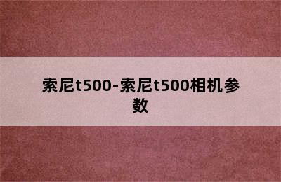 索尼t500-索尼t500相机参数