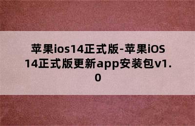 苹果ios14正式版-苹果iOS14正式版更新app安装包v1.0