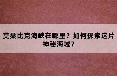 莫桑比克海峡在哪里？如何探索这片神秘海域？