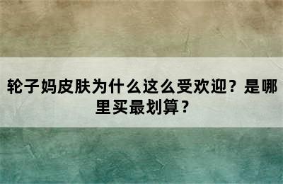 轮子妈皮肤为什么这么受欢迎？是哪里买最划算？